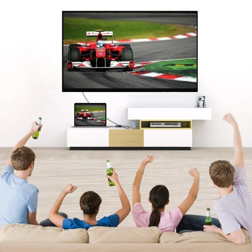 Choetech Egyirányú kábel adapter USB Type-C - Thunderbolt 3 (kimenet) - HDMI 2.0 4K@60Hz (aljzat) fekete (HUB-H04BK) - 6