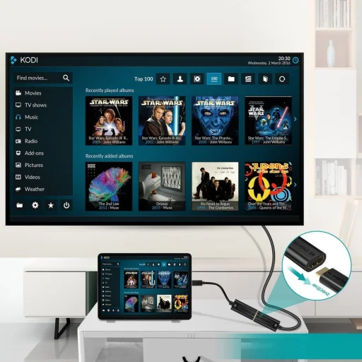 Choetech Egyirányú kábel adapter USB Type-C - Thunderbolt 3 (kimenet) - HDMI 2.0 4K@60Hz (aljzat) fekete (HUB-H04BK) - 7