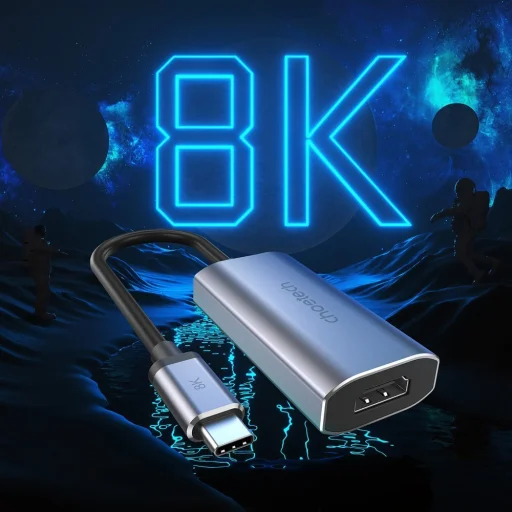 Choetech Egyirányú kábel adapter USB Type-C - HDMI 8K@60Hz szürke (HUB-H16) - 7