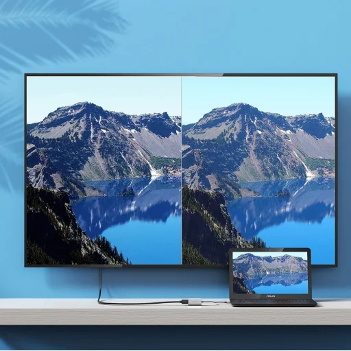 Choetech Egyirányú kábel adapter USB Type-C - HDMI 8K@60Hz szürke (HUB-H16) - 5