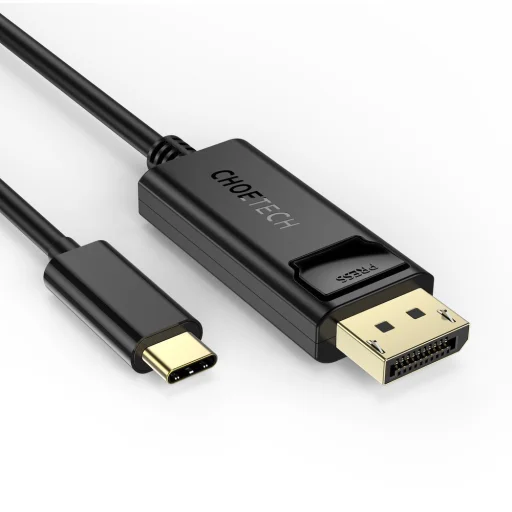 Choetech Egyirányú USB Type-C - Display Port 4K 1.8m fekete (XCP-1801BK) - 1