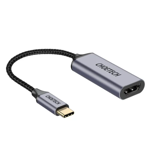 Choetech Egyirányú kábel adapter HUB USB Type C - HDMI 4K 60Hz szürke (HUB-H10) - 1