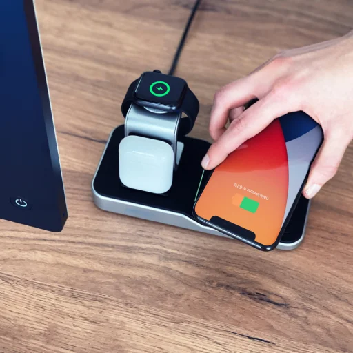 Choetech MFI Vezeték nélküli Qi töltő 4in1 Okostelefon / Apple Watch / AirPods 10W fekete (T316) - 12