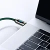 Baseus USB Type C - USB Type C kábel 100W (20V / 5A) PD kijelzővel 2m zöld (CATSK-C06) thumbnail