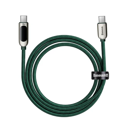 Baseus USB Type C - USB Type C kábel 100W (20V / 5A) PD kijelzővel 2m zöld (CATSK-C06) - 15