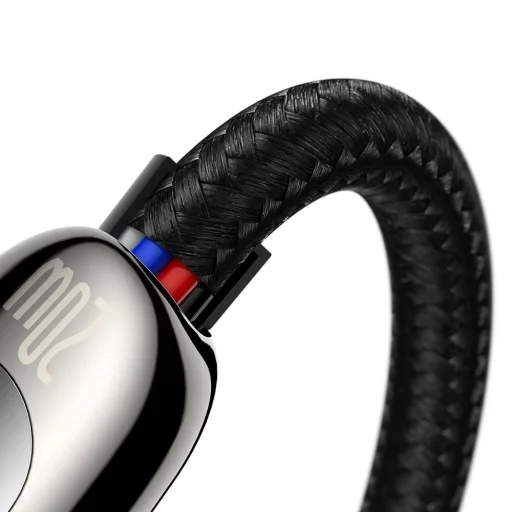 Baseus USB Type C - Lightning kábel 20W PD kijelzővel 1m fekete (CATLSK-01) - 9