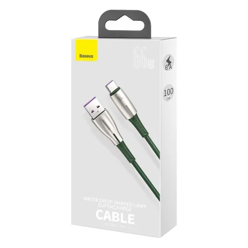 Baseus Cafule Series Metal USB - USB Type-C 66W kábel 25cm fekete (CAKF000001) - 5