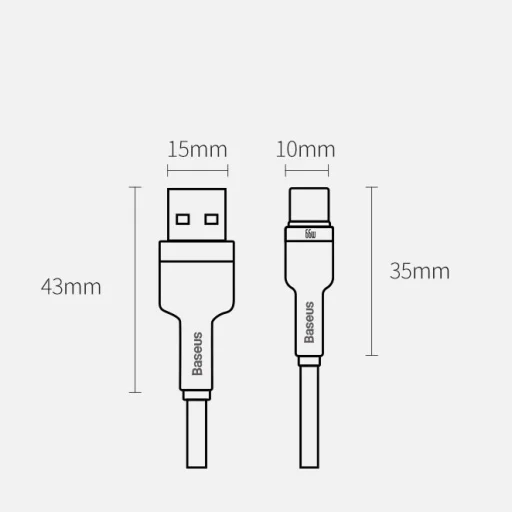 Baseus Cafule Series Metal USB - USB Type-C 66W kábel 1m fekete (CAKF000101) - 2