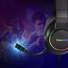 Tronsmart Sparkle RGB Gamer fejhallgató USB mikrofonnal távirányítóval fekete (467600) thumbnail