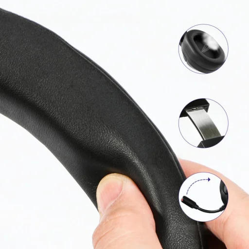 Tronsmart Sparkle RGB Gamer fejhallgató USB mikrofonnal távirányítóval fekete (467600) - 3