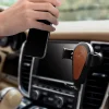 iCarer Univerzális Gravity autós telefontartó és Qi vezeték nélküli töltő 10W szellőzőre barna (IWXC004-BN) - 6