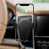 iCarer Univerzális Gravity autós telefontartó és Qi vezeték nélküli töltő 10W szellőzőre fekete (IWXC004-BK) thumbnail
