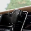 iCarer Univerzális Gravity autós telefontartó és Qi vezeték nélküli töltő 10W szellőzőre fekete (IWXC004-BK) thumbnail