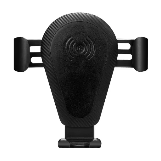 iCarer Univerzális Gravity autós telefontartó és Qi vezeték nélküli töltő 10W szellőzőre fekete (IWXC004-BK) - 6