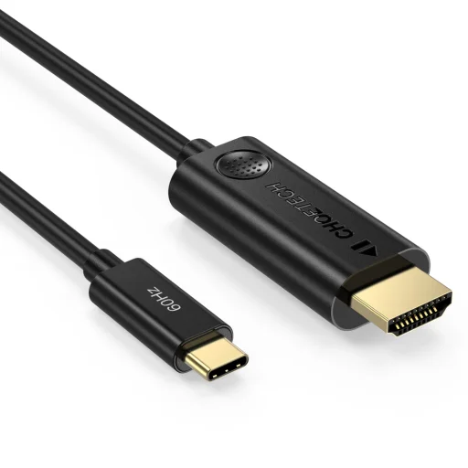 Choetech Egyirányú adapter kábel USB Type-C - HDMI 2.0 4K 60Hz 1.8m fekete (CH0019) - 10