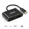 Choetech adapter splitter USB Type-C - HDMI 4K 60Hz és VGA 1080p 60Hz fekete (HUB-M17) thumbnail