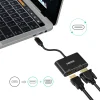 Choetech adapter splitter USB Type-C - HDMI 4K 60Hz és VGA 1080p 60Hz fekete (HUB-M17) thumbnail