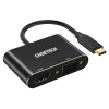 Choetech adapter splitter USB Type-C - HDMI 4K 60Hz és VGA 1080p 60Hz fekete (HUB-M17) thumbnail