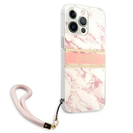 iPhone 13 Pro Max Guess TPU Marble Stripe tok rózsaszín (GUHCP13XKMABPI) - 6