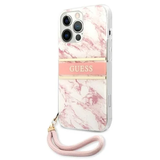 iPhone 13 Pro Max Guess TPU Marble Stripe tok rózsaszín (GUHCP13XKMABPI) - 5