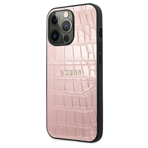 iPhone 13 Pro Guess GUHCP13LPCRBPI Croco tok pink - 2