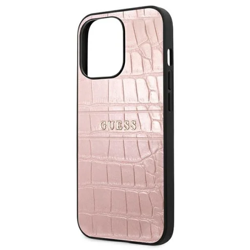 iPhone 13 Pro Guess GUHCP13LPCRBPI Croco tok pink - 4