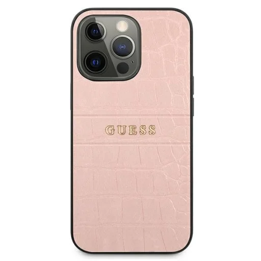 iPhone 13 Pro Guess GUHCP13LPCRBPI Croco tok pink - 1