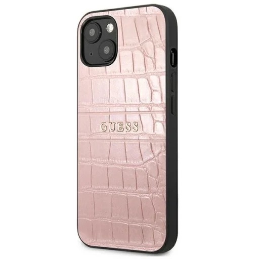 iPhone 13 mini Guess GUHCP13SPCRBPI Croco tok pink - 4