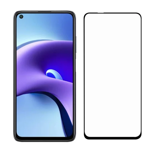 Xiaomi Redmi Note 9T 5G 5D Full Glue kijelzővédő üvegfólia fekete - 3