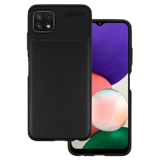 Samsung Galaxy A22 4G Vennus Carbon Elite tok fekete - 1