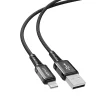 Acefast kábel MFI USB – Lightning 1.2 m, 2.4A fekete (C1-02 black) thumbnail