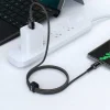 Acefast USB–USB-C adatkábel 3A 1,2 m alumíniumötvözet fekete thumbnail