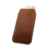 iPhone 13/13 Pro / 12/12 Pro Nexeri Leather Pocket bőr tok XL barna thumbnail
