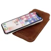 iPhone 13/13 Pro / 12/12 Pro Nexeri Leather Pocket bőr tok XL barna