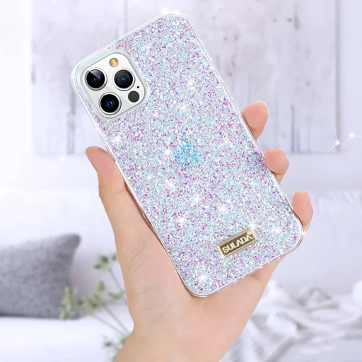 iPhone 11 Pro Sulada Luminous Glitter tok pink - 6