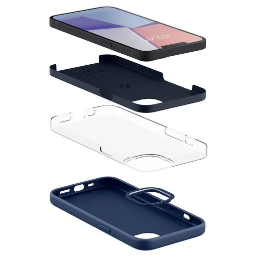 iPhone 13 mini Spigen Silicone Fit tok sötétkék (ACS03341) - 4