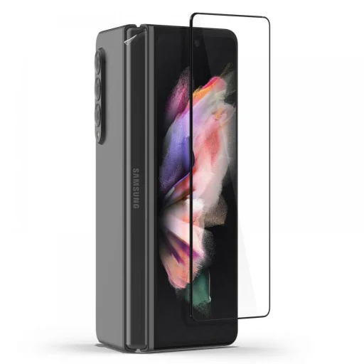 Samsung Galaxy Z Fold 3 Spigen Glass FC üvegfólia fekete - 2