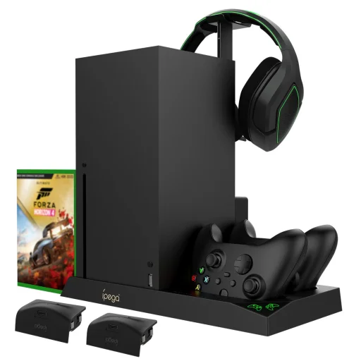 iPega XBX013 Multifunkciós Xbox töltő állomás fekete - 2