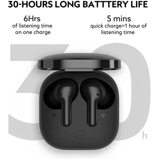 QCY T13 TWS ANC Bluetooth 5.1 vezeték nélküli fülhallgató fekete - 6