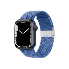Apple Watch 38/40/41 mm Crong Wave Band Fonott szíj kék