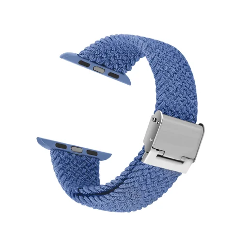 Apple Watch 38/40/41 mm Crong Wave Band Fonott szíj kék - 7