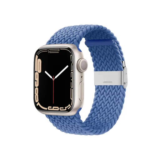 Apple Watch 38/40/41 mm Crong Wave Band Fonott szíj kék - 5