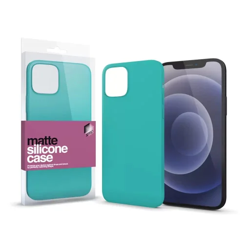 iPhone 13 Pro Max Xpro matt Szilikon tok mentazöld - 1