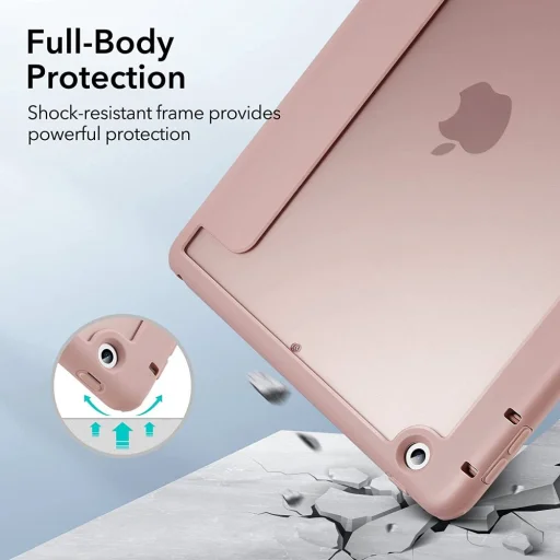 iPad 10.2 2019 / 2020 / 2021 ESR Rebound Hybrid tok Frosted Pink - 6