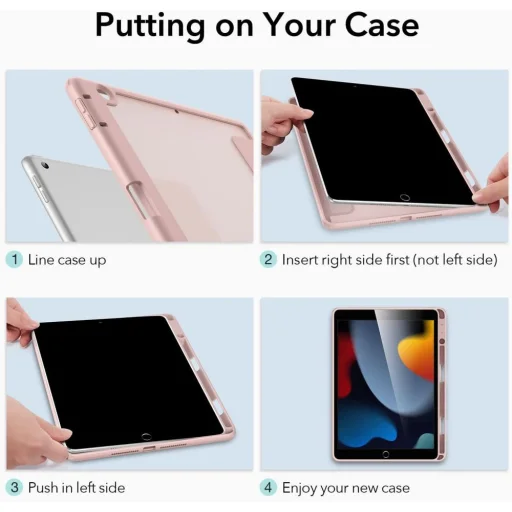 iPad 10.2 2019 / 2020 / 2021 ESR Rebound Hybrid tok Frosted Pink - 2