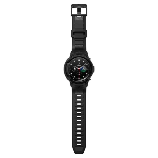 Samsung Galaxy Watch 4 Classic 46 mm Spigen Rugged Armor Pro szíj és tok matt fekete - 7
