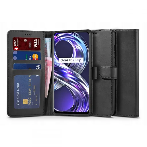 Realme 8i Tech-Protect Wallet 2 fliptok fekete - 1