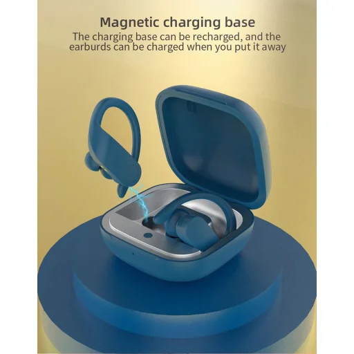 GJBY Vezeték nélküli bluetooth sport fülhallgató, bézs (TWS-08) - 3