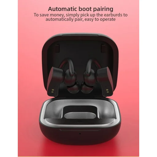 GJBY Vezeték nélküli bluetooth sport fülhallgató, bézs (TWS-08) - 4