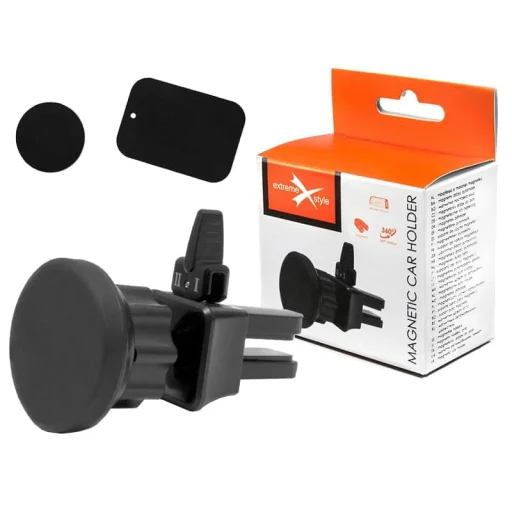 Extreme 0-5 Univerzális autós telefontartó szellőző lamellára fekete - 1